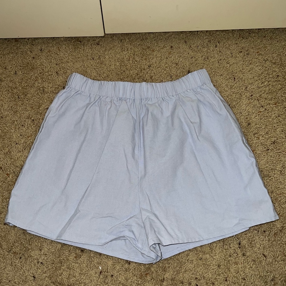 Pretty Little Thing Powdered Blue Shorts